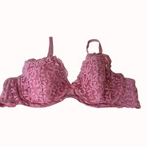 Victorias Secret Lace BraSize 38B  Dusty Pink Body by Victoria Lined Demi
